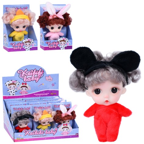 Кукла 9см, (3 вида) / 8/96/12шт в кор. 24-12,5-19см