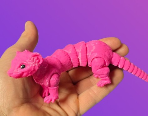 3D іграшка Тхір рожевий 19см рухливий