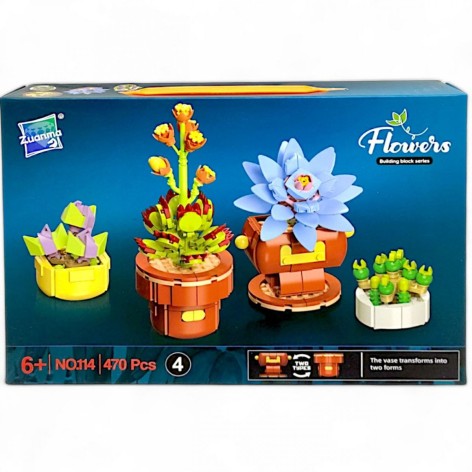 Конструктор “Сукуленти”, 470 деталей