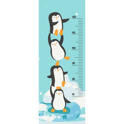 Картина за номерами "Ростомір. Пінгвінчики" 30х80 см