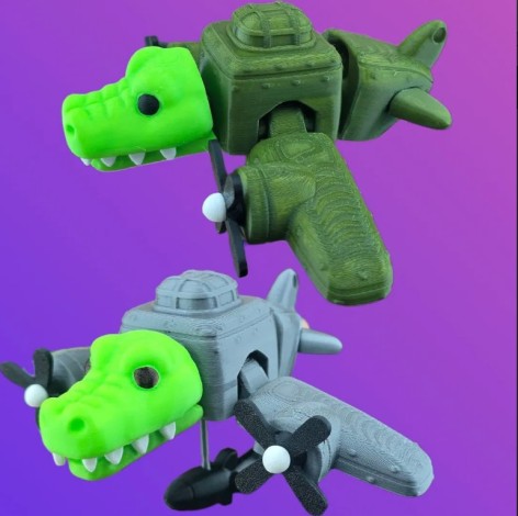 3D іграшка Крокодило Бомбардіро 14х18см рухливий