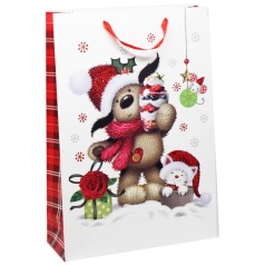 Пакет подарунковий, новорічний 330 х 127 х 477 мм Вид 1