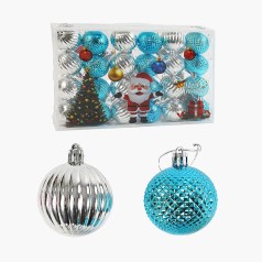 Новорічні ялинкові прикраси A-Toys 24 штуки (C67347)
