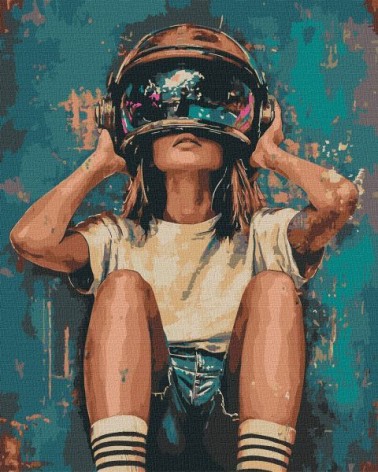 Картина по номерам - "Пространство в глазах" ©art_selena_ua, 40х50см