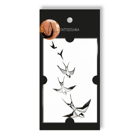 Тату "Полет ласточки"