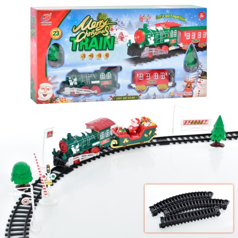 Железная дорога локомотив, вагон 1шт, фигурки, звук, свет, 2 вида, на бат-ке, в кор-ке, 47,5-25-6,5см 