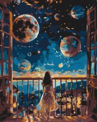 Картина по номерам - Мечтающая ночь 40х50 см.