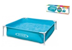 Intex Бассейн каркасный размером 122х122х30 см, объем: 337л, вес: 4,9 кг, от 3 лет