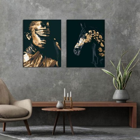 Набор картин по номерам с краской металлик Riviera Blanca Фортуна (ITR-059) 2 шт в наборе