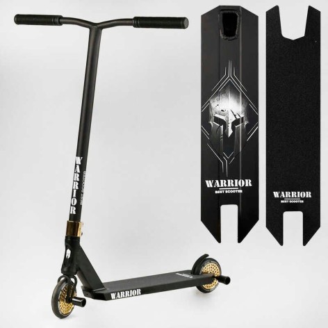 Самокат трюковый "Best Scooter" Warrior, HIC-система, ПЕГИ, алюминиевый диск и дека, колеса PU, d=120 мм, ширина руля 58 см