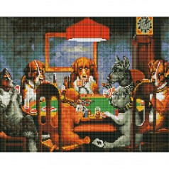 Алмазна мозаїка: Гра у покер