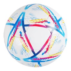 М'яч футбольний розмір 5, PVC, гумовий балон (рожево-блакитний)