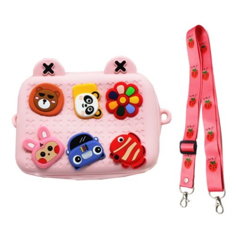 Силіконова сумочка, рожева