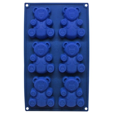 Форма  силіконова Мишки планшет синий