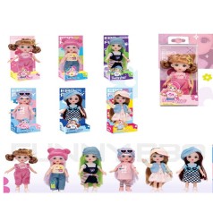 Кукла 15см, шарнирная, 6 видов, в кор-це/слюда, 9,5-19-6,5см 