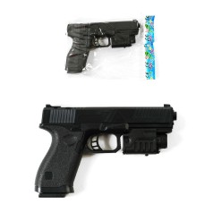 Пистолет пластиковый на пульках, черный