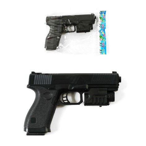 Пистолет пластиковый на пульках, черный