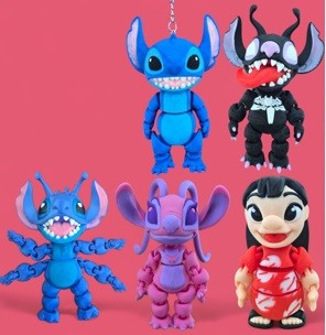 3D іграшка Стіч МІКС 12см рухливий