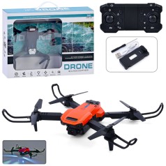 Р/К квадрокоптер 2,4G, акум, 30см, камера, світло, запасні лопаті, USBзарядне, 2 кольори, в кор-ці, 38-26-8см 