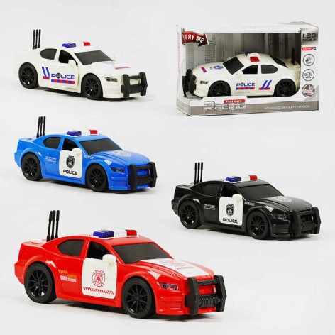 Машина полиция, инерция, звук, подсветка, масштаб 1:20, кор. 