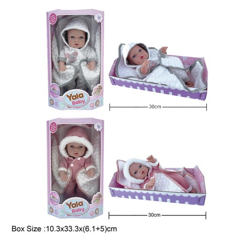 Пупс 30см YL2312C-A/YL2312C-C с аксес.2в.кор.33,3*10,3*11,1 
