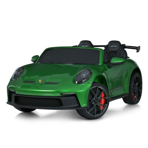 Машина на пульті управління M 6111EBLRS-5(24V) (1шт) р/к 2,4G, 2мотори320W, 1акум24V10AH, EVA, USB, SD, BLUETOOTH, MP3, шкіра, світло, музика, фарб.зелений