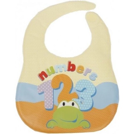 Слюнявчик з прозорою кишенею "Жабка"