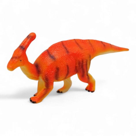 Динозавр гумовий, звук, помаранчевий ВИД 3
