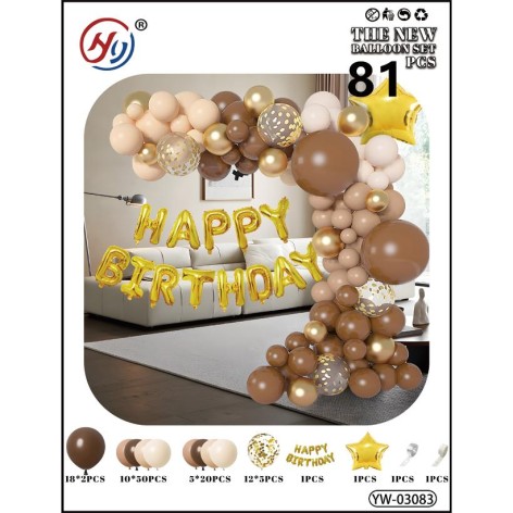 Набір повітряних куль 81шт  для створення фотозони - арки YW-03083