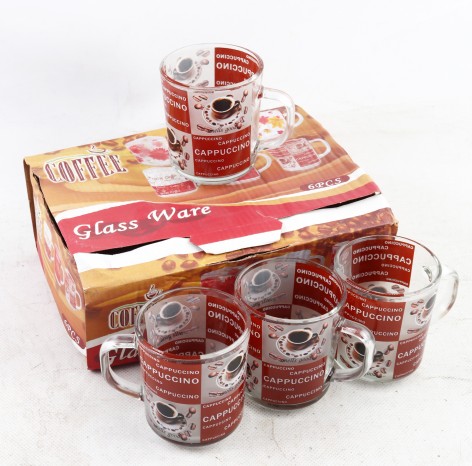 УЦЕНКА 40% Чашка стекло цветная 