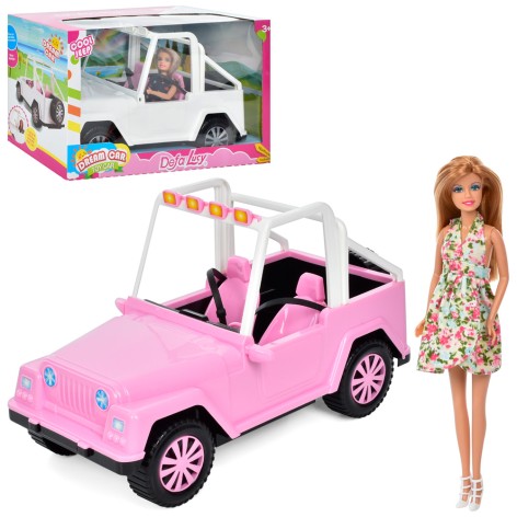 Кукла DEFA 28см, машина, 41см, 2 вида, в кор-ке, 43-26-20см 