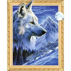 Алмазна мозаїка за номерами 40*50 об'ємна 