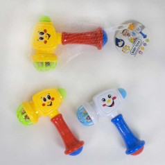 Молоточек 2 вида, с погремушкой, 1шт в сетке 