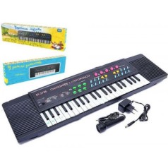 Детский синтезатор MQ-3738S, 37 клавиш, от сети, с микрофоном