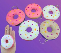 3D іграшка Пончик 8см брелок