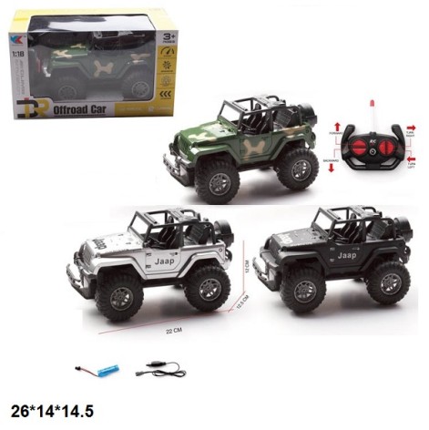 Радіокерований Джип 666-1AD акум.USB.світ.3кол.кор.26*14*14,5 