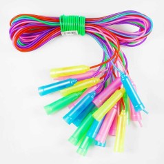 Скакалка С БЛЁСТКАМИ 10шт в связке, довжина 250см, товщина 4,5мм /60/