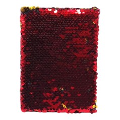 Блокнот Паєтки 60 арк А6 червоний