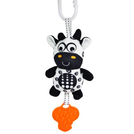 Мягкая погремушка-подвеска "Корова" (30 см)