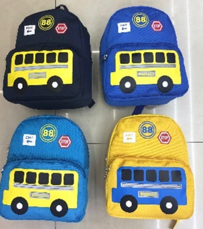 Рюкзак детский школьный автобус, 4 цвета 27*22*10 см