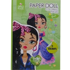 Раскраска-одежда Paper Doll Emeli
