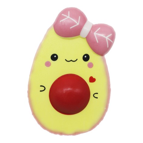 Сквиш с ароматом "Половинка авокадо", розовый