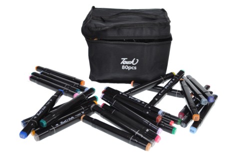 Набір скетч-маркерів 80 кольорів, чохол 