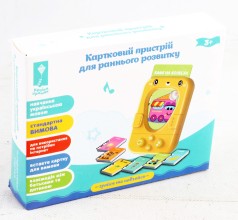 УЦЕНКА 40% Картковий пристрій навчання на укр., 96 учбових карток по 6 темам, кор.15,5*12,3*3,2см /96-2/