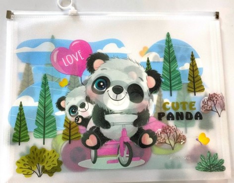 Папка с пластиковой застежкой, А4+, 32,5x24,5x3 см, 180мкм диз.P0038