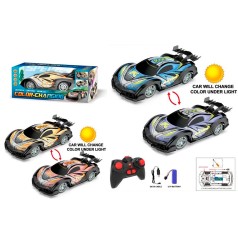 Р/К Машина 2,4G, аккумулятор, 24см, 1:18, свет, меняет цвет, корпус не бьется,гумовые колеса, USBзарядное, 2 цвета, в кор-ке, 30-10,5-13,5см /9/