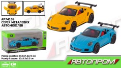 Машинка металева АВТОПРОМ 1:32,2 кольори, відкриваються двері
