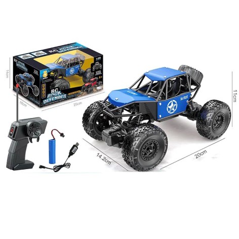 Машинка вездеход на радиоуправлении, синяя