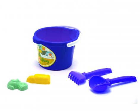 Відро з пісковим набором "Ведмедик" (синє)
