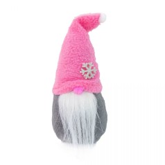 Новогодний Гном маленький розовый Strateg (60604)